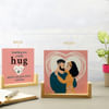 Long Distance Hug Couples Sandwich Photo Frame Online
