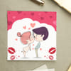 Gift Long Distance Kisses Couples Photo Frame