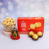 Lord Ganesha idol with Gourmet Hamper Online