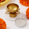 Shop Lotus Metal Diya with Tealight Candle