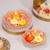Gift Lotus Radiance Urli Set With Floating Flower Candles