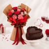 Love & Blooms Combo For Girlfriend Day Online