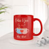Gift Love Brew - Personalized Red Mug For Couples