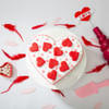 Gift Love-filled Heart Shaped Karwa Chauth Cake (1 Kg)
