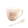 Gift Love Mug And Spoon Set - Gold