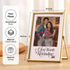 Gift Love Rewind Personalized Gold Metal Frame