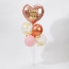 Gift Love You Maa Rose Gold Balloon Arrangement