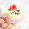 Love You Mom Blush Rose Cake Online