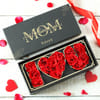 Love You Mom Gift Box With Everlasting Roses Online