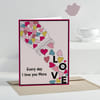 Love you More Personalized Greeting Card Online