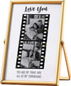 Buy Love You Personalized Golden Photo Frame