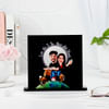 Gift Love You To The Moon And Back - Personalized Caricature With Photo Frame
