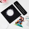 Shop Love You To The Moon And Back - Personalized Caricature With Photo Frame