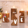 Shop Lovebirds Personalized Wooden T-Light Stand