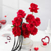 Shop Lovely Valentine - 9 Red Rose Special Arrangement