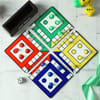 Gift Ludo Game Board Coasters with Accessories & Personalized Holder