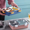 Lunch Box - Stainless Steel - 6 Locks - Assorted - Single Piece Online