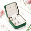 Shop Luxe Velvet Personalized Green Jewellery Organizer