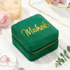 Luxe Velvet Personalized Green Jewellery Organizer Online