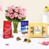 Luxurious Rose Bouquet And Chocolates Combo Online