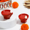 Buy Magical Diyas And Dry-Fruits Diwali Combo