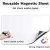Shop Magnetic White Board Sheet With Pens And Erasers - Assorted - Single Piece