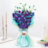 Buy Majestic Blue Orchid Bouquet For Dad