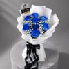 Buy Majestic Blue Rose Bouquet for Dad