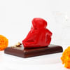 Buy Majestic Crimson Red Ganesha Idol