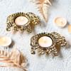 Buy Majestic Gaja Lakshmi Diyas - Set Of 2