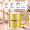 Gift Mandala Personalized Gold Mug