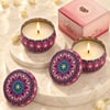 Mandala Tin Candle - Set of 2