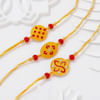 Gift Mandana Meenakari Rakhis - Set Of 3