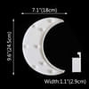 Shop Marquee Light - Moon Shape - White - Single Piece