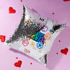 Gift Marvel Sequin Personalized Cushion