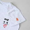Gift Me Plus You Is Love - Personalized Women's T-shirt - Grey