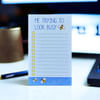 Buy Me Trying To Look Busy - To-Do List Notebook - Assorted - Single Piece