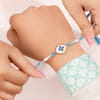 Shop Meenakari Floral with Mother of Pearl Rakhi Set of 3