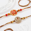 Meenakari Khanda And Ek Onkar Rakhis - Set Of 2