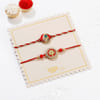 Buy Meenakari Tree Of Life And Peacock Rakhis - Set Of 2