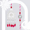 Mehrab Design Kundan And Pearl Work Bhaiya Bhabhi Rakhi Online