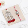 Buy Mehrab Design Kundan And Pearl Work Bhaiya Bhabhi Rakhi