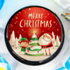 Gift Merry Christmas Poster Cake