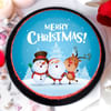 Gift Merry Christmas Snowman Poster Cake (2 kg)
