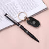 Metal Ball Pen &  Stainless Steel Black Keychain Online
