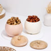 Buy Metal Canisters Tray Diwali Set With Flavoured Dry Fruits