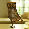 Gift Metal Owl Shaped Designer Tea Light Holder