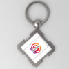 Metal Square Keychain - Customizable with Logo Online