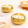 Metal Thathera Design Candle - Set Of 2 Online