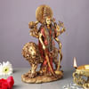 Gift Metal Toned Standing Durga Maa Idol